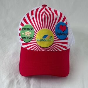 GLASSBARN Bean There Done That Adjustable SnapBack OSFM Trucker Hat IN Soybean